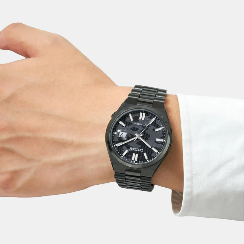 Citizen Automatic Black Dial Analog Men Watch - NJ0155-87E