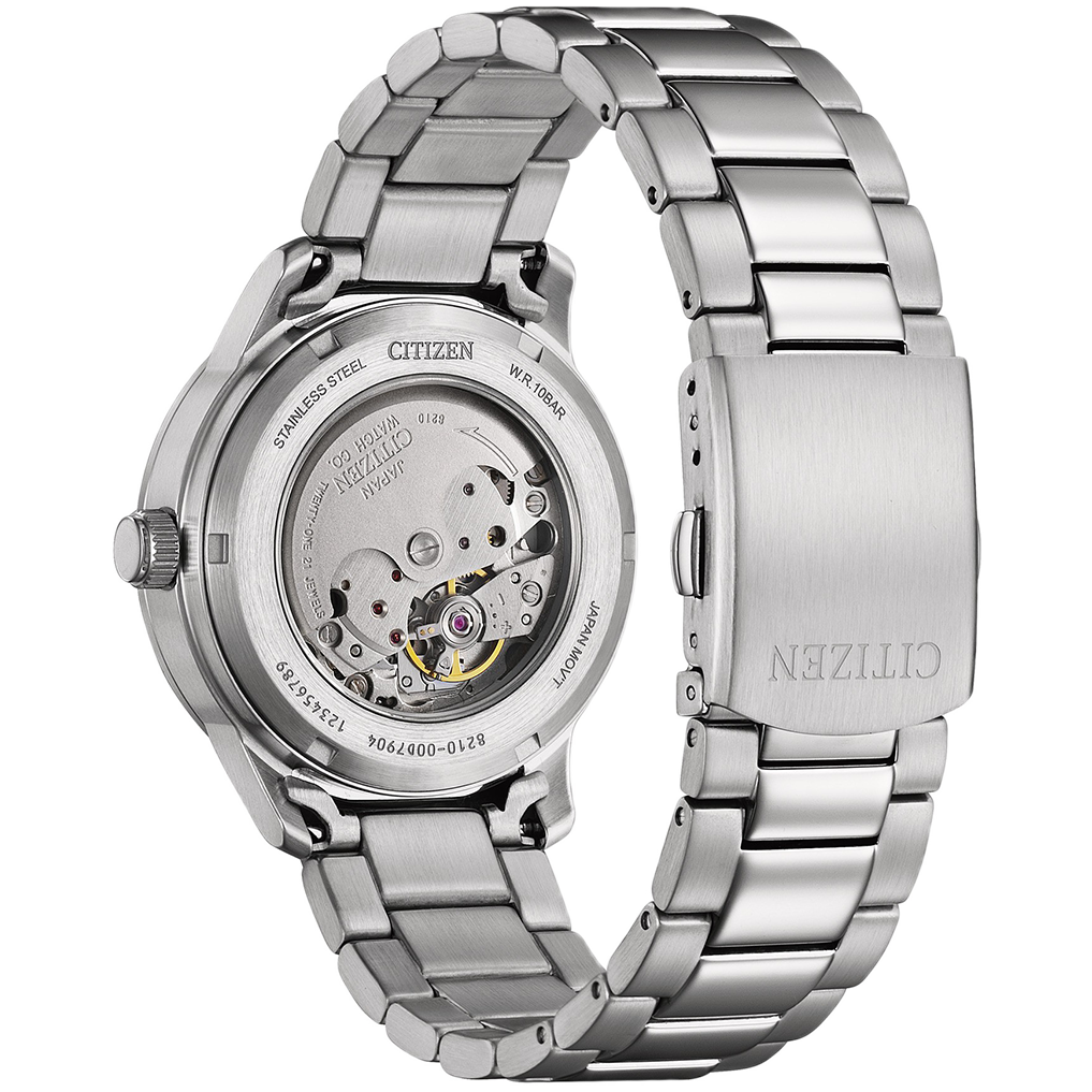 Citizen Mechanical Brown Dial Stainless Steel Analog Men’s Watch - NJ0191-83X