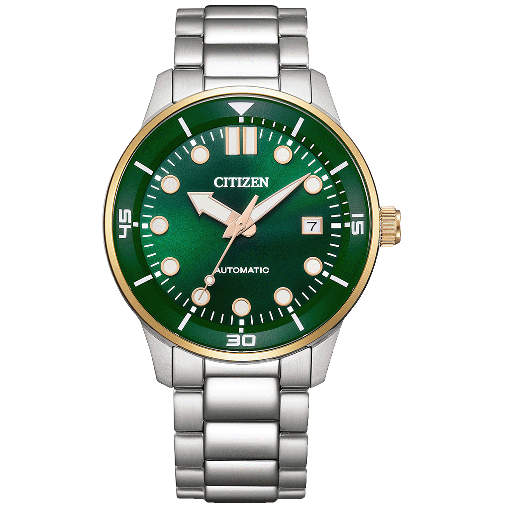 Citizen Mechanical Green Dial Automatic Men’s Watch - NJ0196-80X