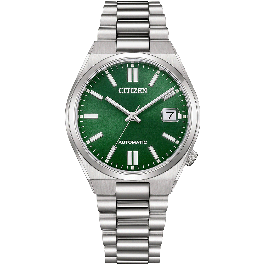 Citizen Automatic Green Dial Stainless Steel Men’s Watch - NJ0200-50X