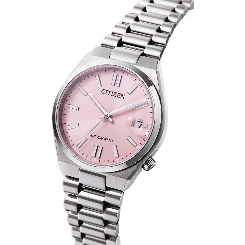 Citizen Pink Dial Automatic Stainless Steel Men’s Watch - NJ0200-50Z