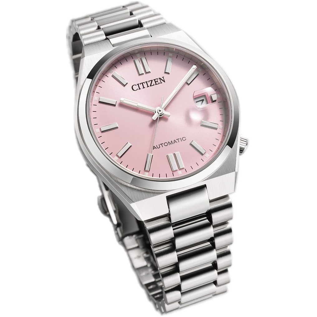 Citizen Pink Dial Automatic Stainless Steel Men’s Watch - NJ0200-50Z