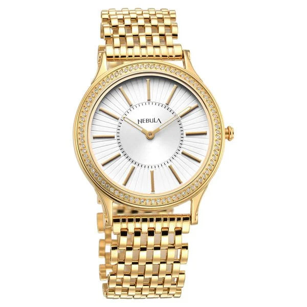 NT5033DM02 Titan Nebula Analog 18 Karat Silver Dial Men's Watch