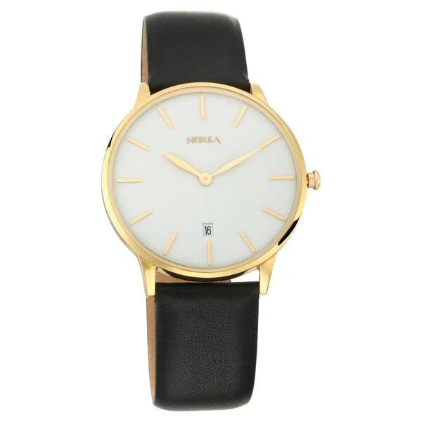 NT5064DL01 Titan Nebula Lustre Analog 18 Karat Silver Dial Men's Watch