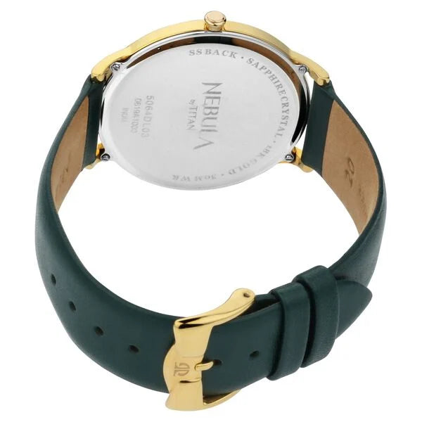 NT5064DL03 Titan Nebula Lustre 18 Karat Solid Gold Men's Watch
