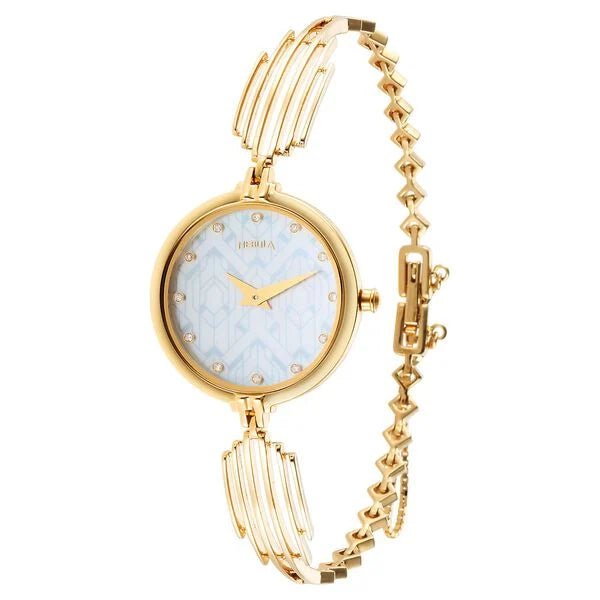 NT5587DM01 Titan Nebula 18 Karat Solid Gold Women's Watch