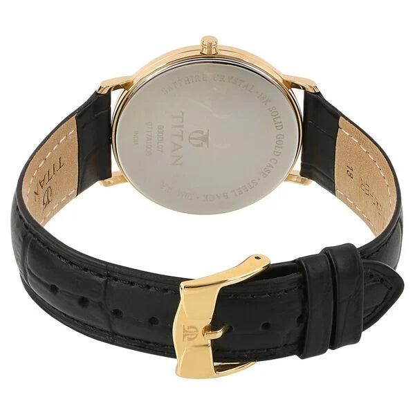 NT600DL07 Titan Nebula 18 Karat White Dial Men's Watch