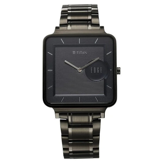 Titan Edge Quad Quartz Analog Blue Dial Watch For Men - NT10017QM01