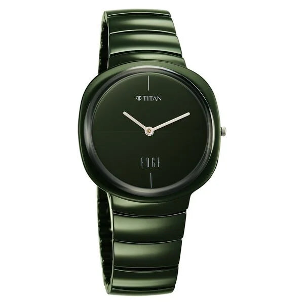 Titan Squircle Camo Quartz Analog Green Watch For Unisex - NT1841QC05