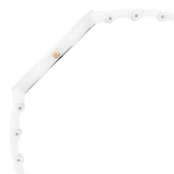 Titan Edge Squircle Quartz in Arctic White Unisex Watch - NT1841QC09