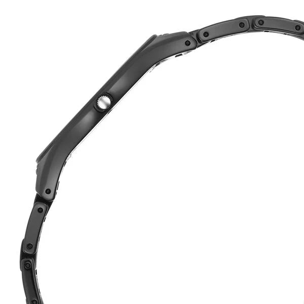 Titan Edge Ceramic Quartz in Glossy Black Dial Watch for Women - NT2653NC02