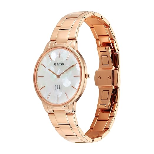 Titan Edge Metal Ladies Allure Quartz Analog Dial Watch For Women - NT2734WM02