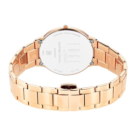 Titan Edge Metal Ladies Allure Quartz Analog Dial Watch For Women - NT2734WM02