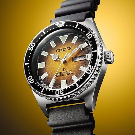 Citizen Promaster Automatic Yellow Dial Men’s Watch - NY0120-01X