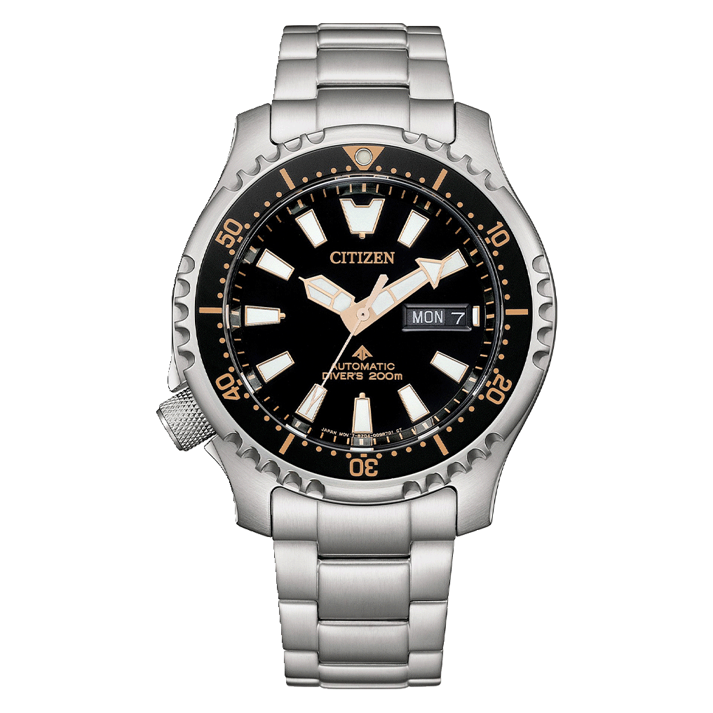 Citizen Promaster Automatic Black Dial St Steel/Polyurethane Men’s Watch - NY0160-66E