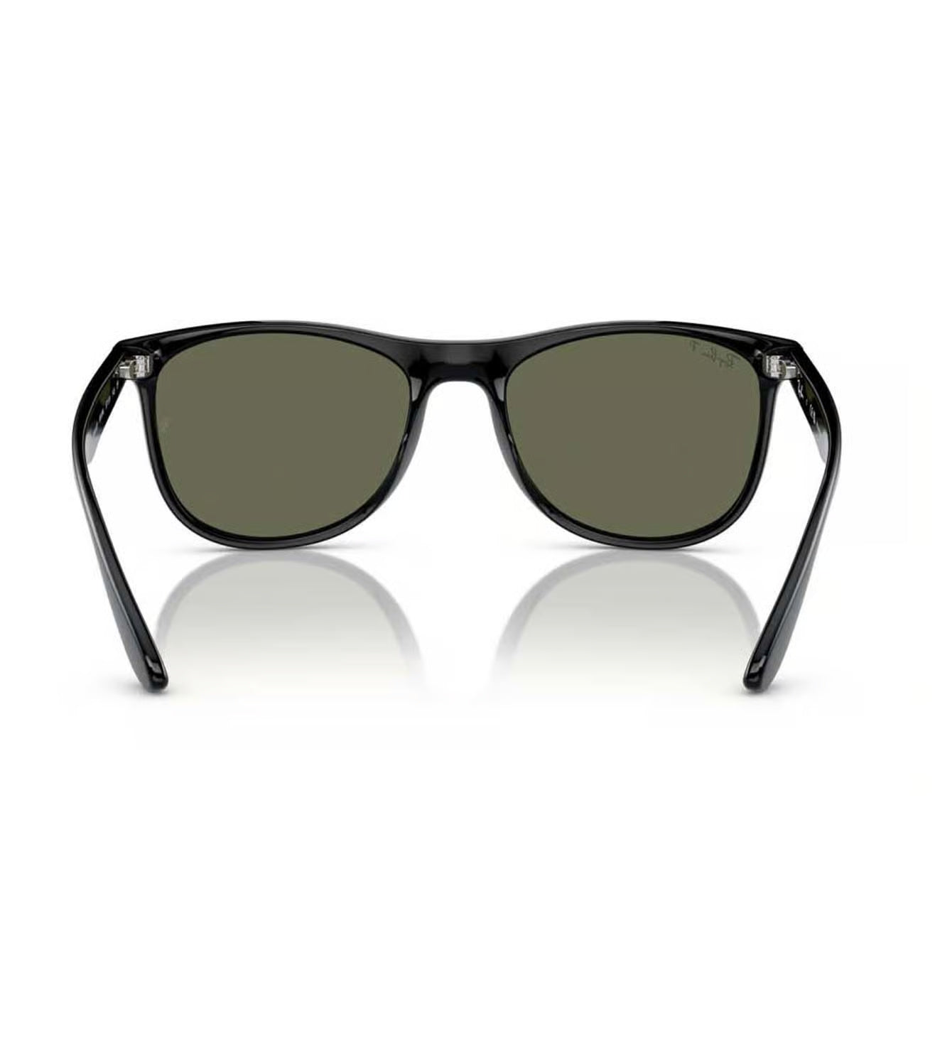Ray-Ban RB4412I 601/9A Unisex Square Sunglasses – Polarized Green Lenses, Black Frame