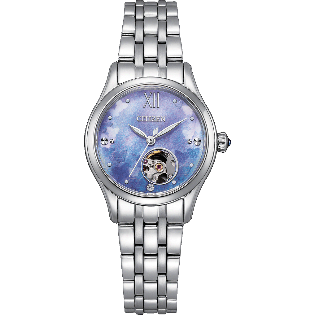 Citizen Mechanical Three Hands Light Blue Dial Women Watch- PR1040-88N