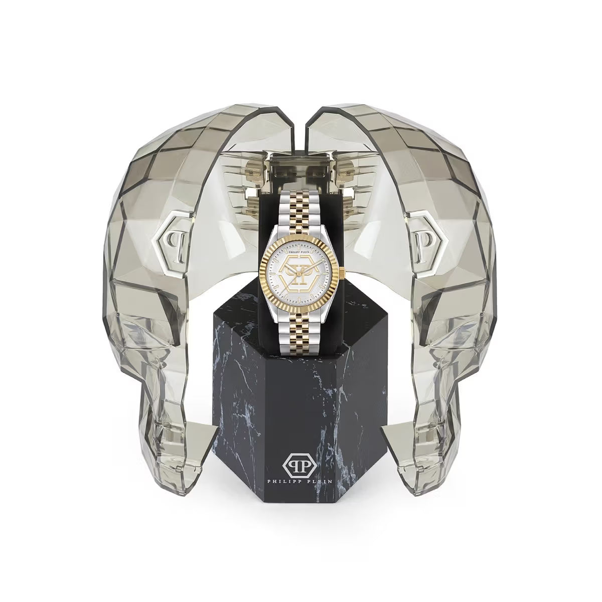 Philipp Plein Date Superlative Silver Dial Analog Women Watch PW2BA0323