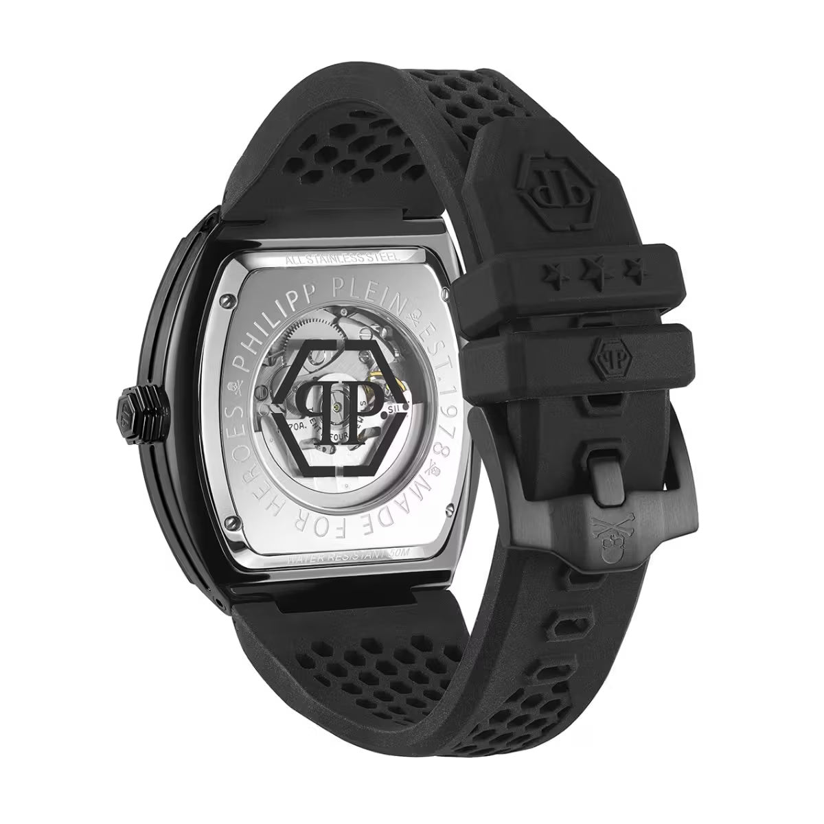 Philipp Plein The Skeleton Black Dial Automatic Unisex Watch PWBAA0621