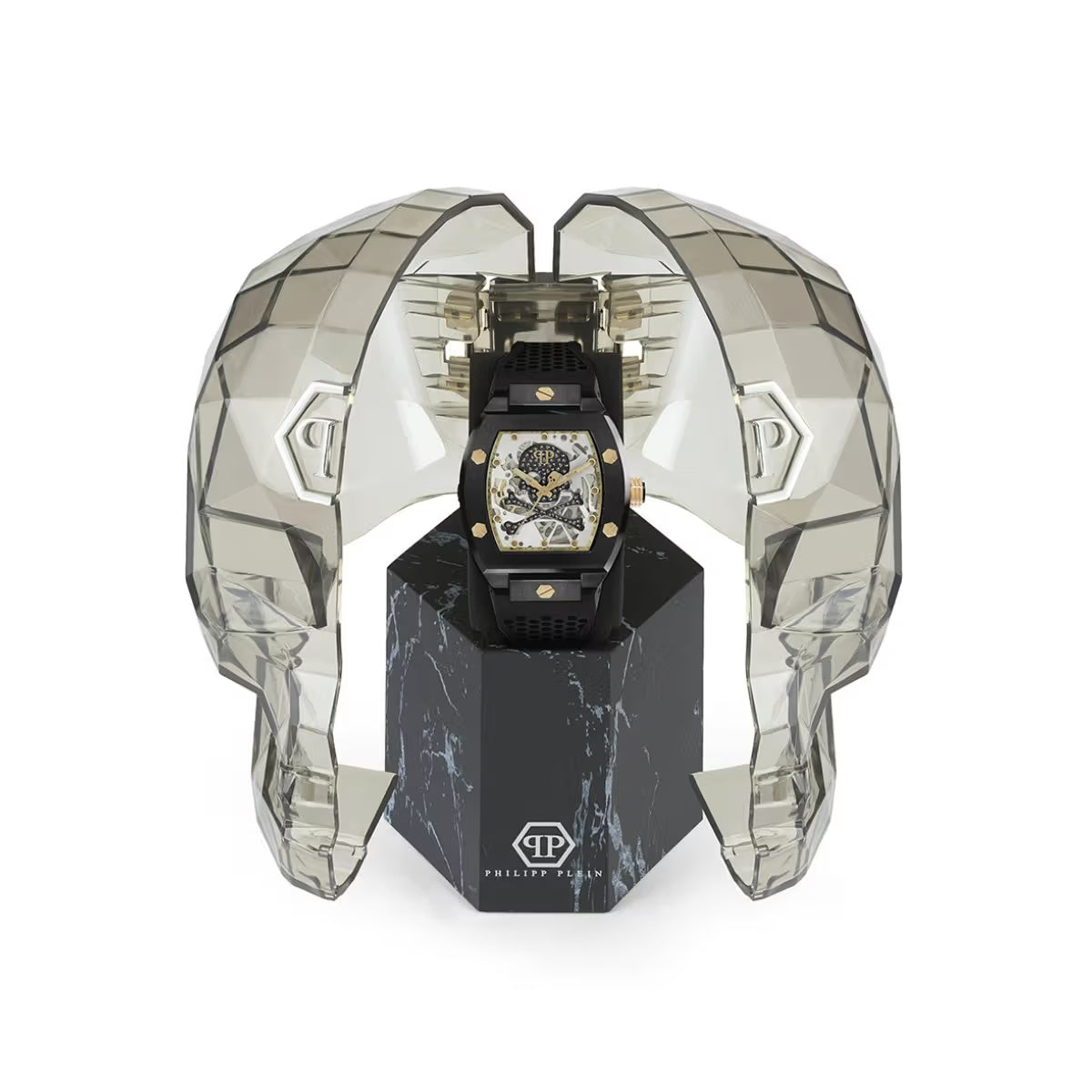 Philipp Plein The Skeleton Grey Dial Analog Automatic Men Watch PWBAA0521