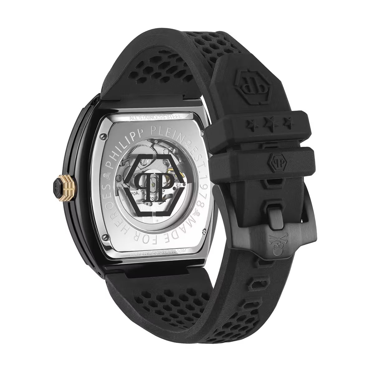 Philipp Plein The Skeleton Grey Dial Analog Automatic Men Watch PWBAA0521