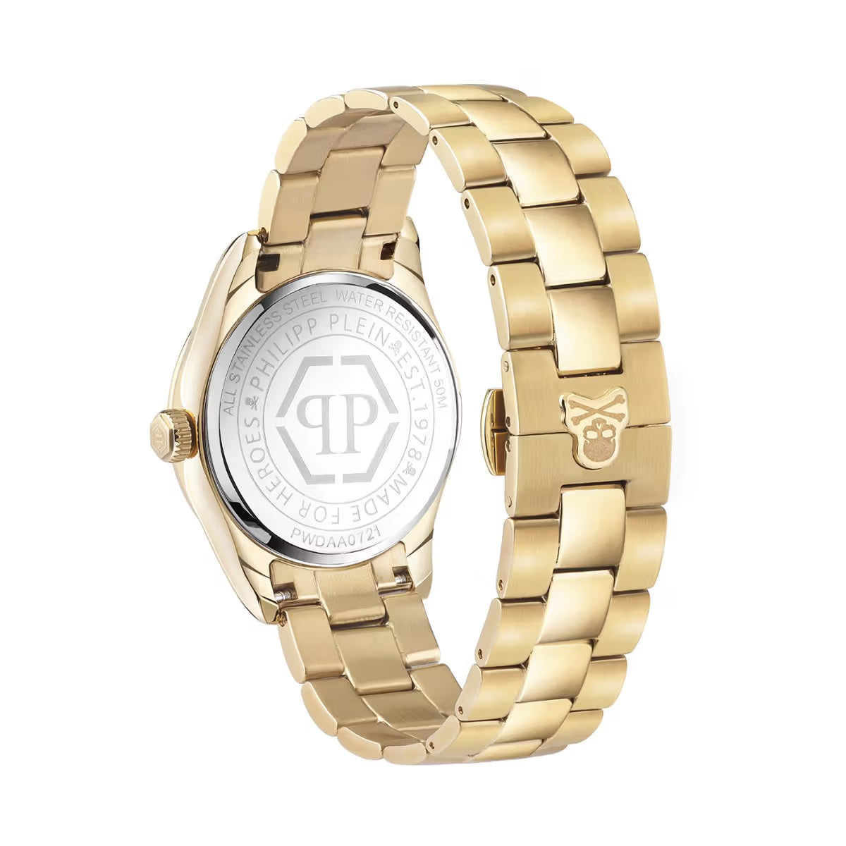 Philipp Plein Queen Gold Dial Analog Watch For Women PWDAA0721