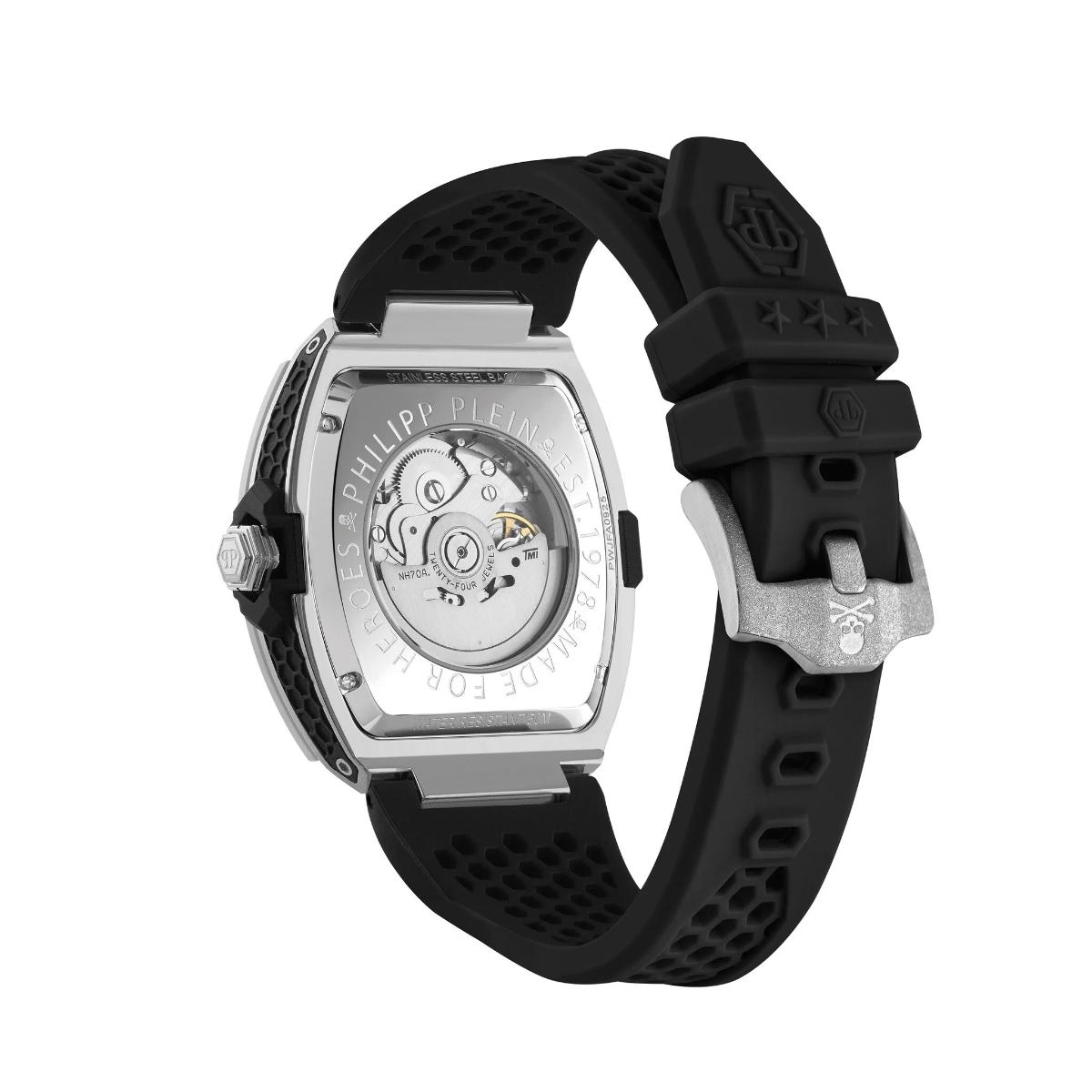 Philipp Plein Skeleton Frosted White Dial Automatic Men's Watch PWJFA0925