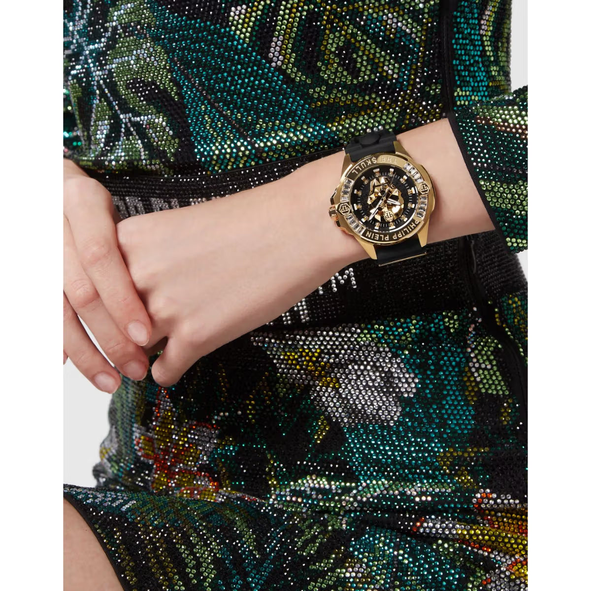 Philipp Plein The Skull Genderless Black Dial Analog Unisex Watch PWNAA0122