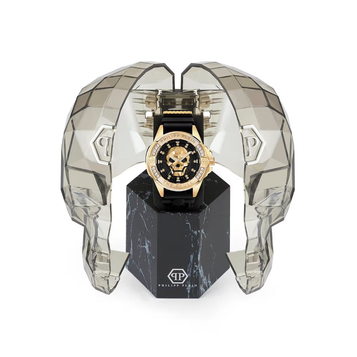 Philipp Plein The Skull Genderless Black Dial Analog Unisex Watch PWNAA0122