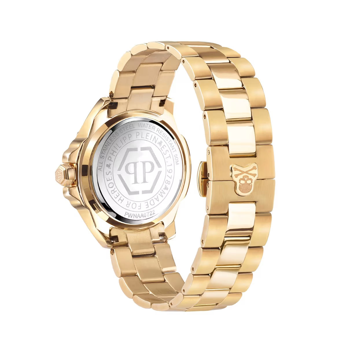Philipp Plein The Skull Genderless Silver Dial Analog Unisex Watch PWNAA0722