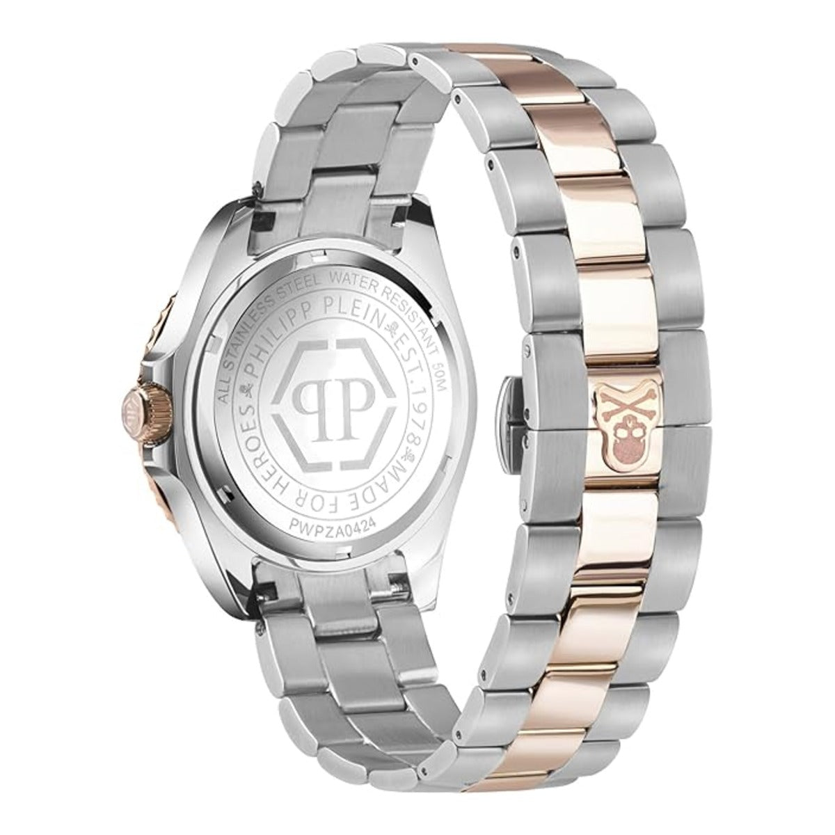 Philipp Plein GMT Black Dial Analog Stainless Steel Men's Watch PWPZA0424