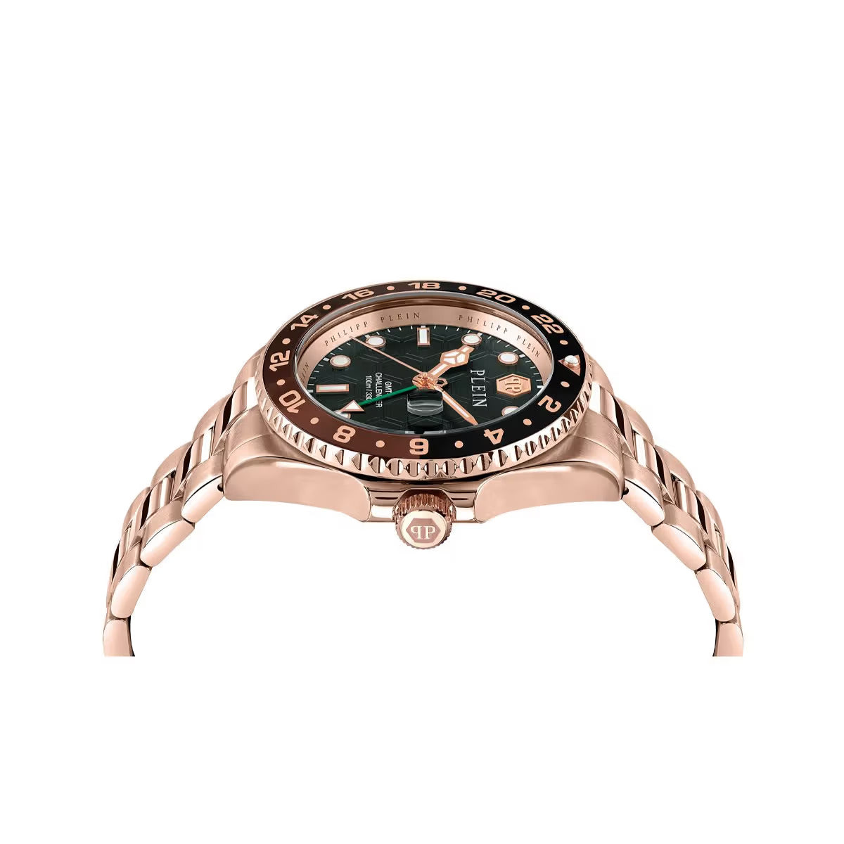 Philipp Plein Men Black Round Analog Stainless Steel Dial Watch-PWYBA0723