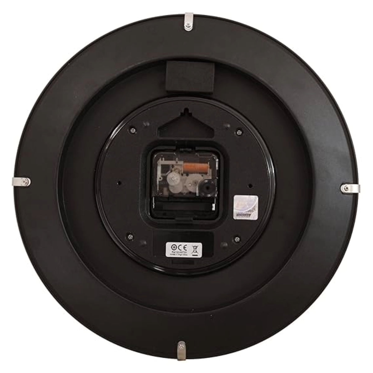 Seiko Wall Clock Elegant Round Analog Black Plastic Home Decor Full Figure QXA672KN