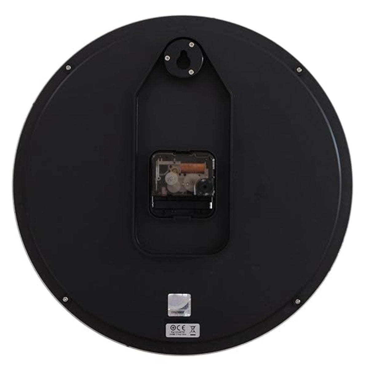 Seiko Wall Clock Elegant Black Gold Plastic Wall Clock With Sweep Movement QXA679PN
