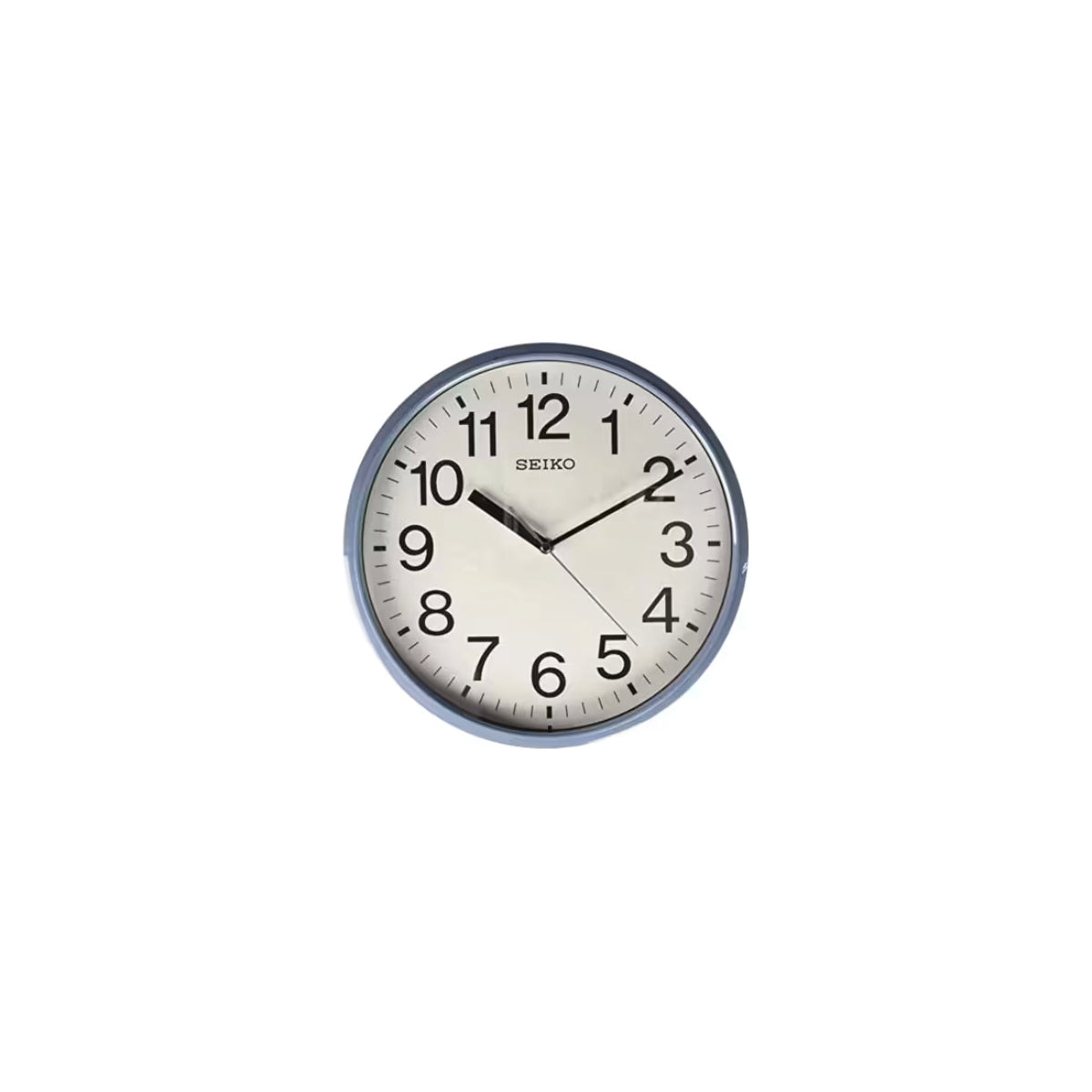 Seiko wall clock on a white background
