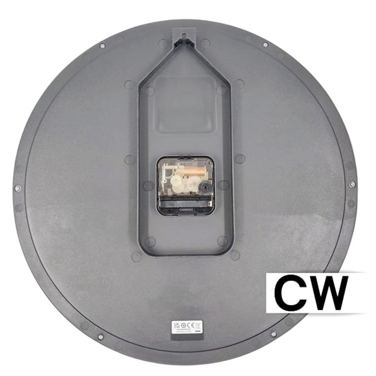 Seiko Wall Clock Beautiful Round Plastic Silver Color Case QXA814ST