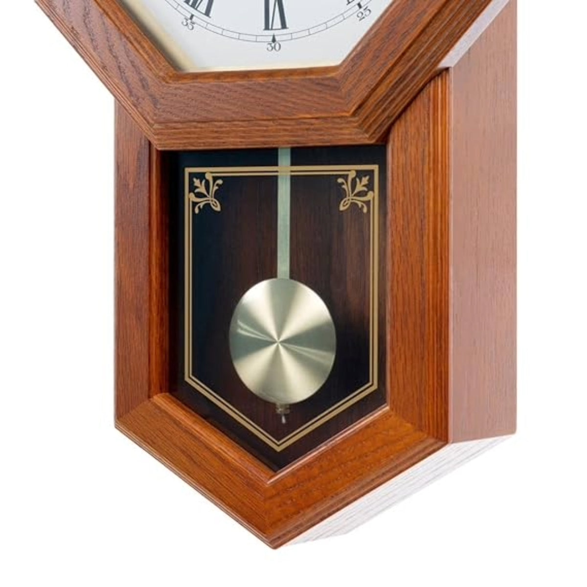 Seiko Wall Clock White Dial Analog Wooden case Pendulum QXH110BN