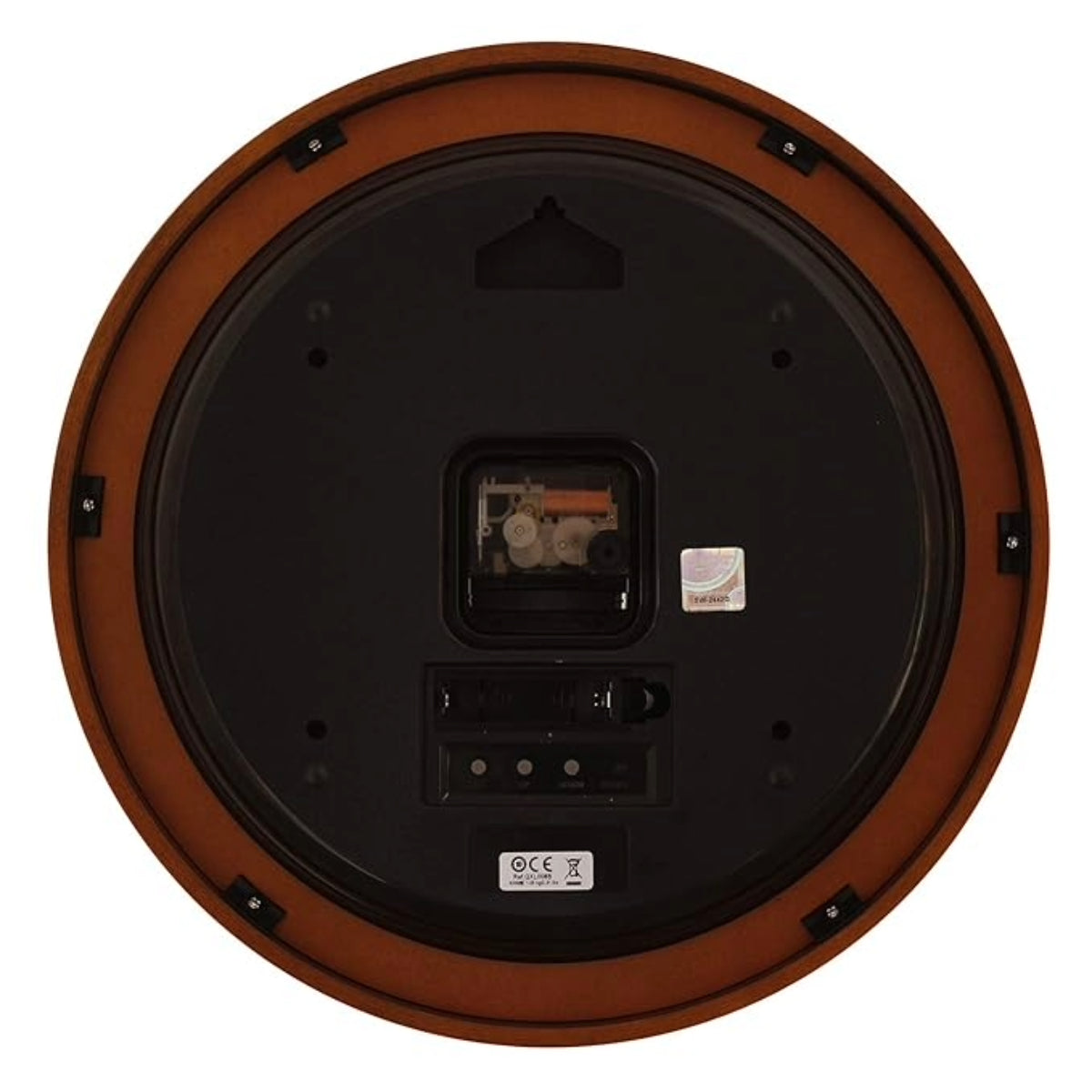 Seiko Wall Clock Brown Abstract Mixed Material Analog, Digital QXL008BN
