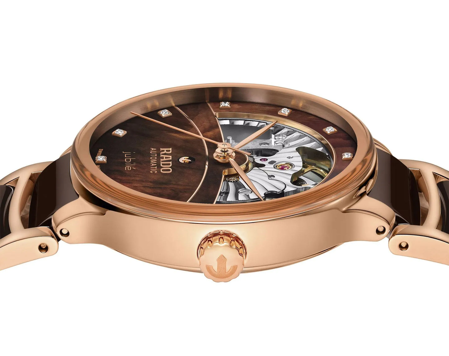 RADO Centrix Automatic Diamonds Open Heart Women Watch R30029902