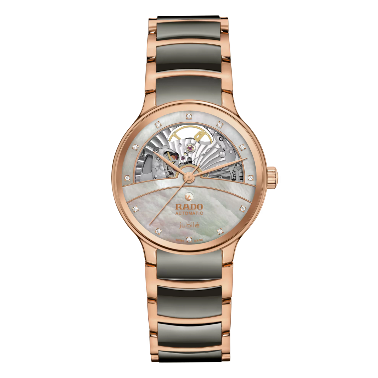 RADO Centrix Automatic Diamonds Open Heart Women Watch R30029912