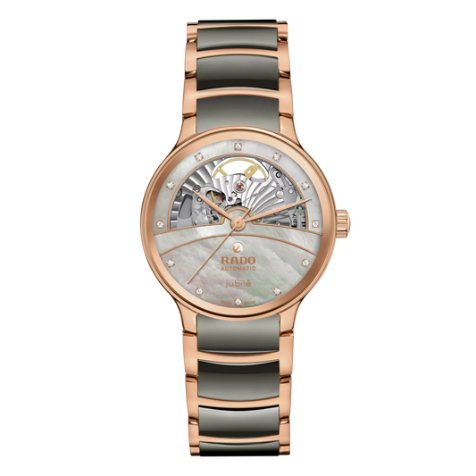RADO Centrix Automatic Diamonds Open Heart Women Watch R30029912