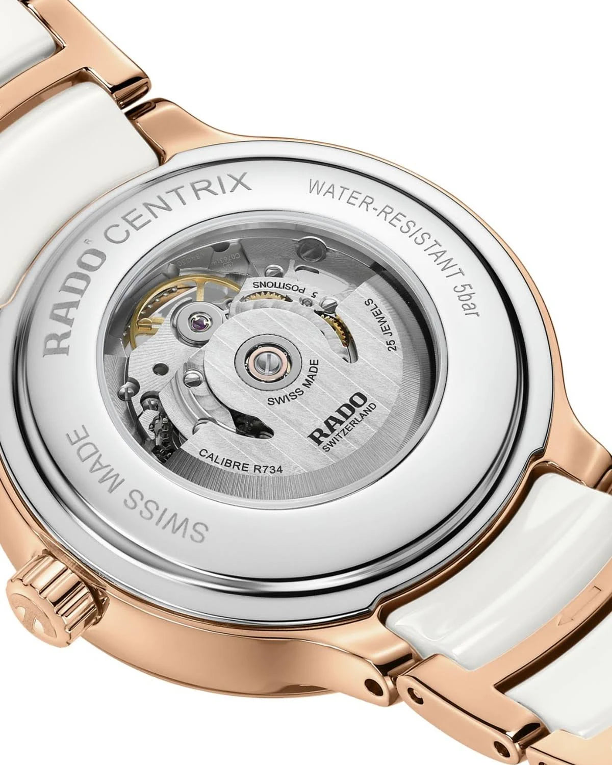 RADO Centrix Automatic Diamonds Open Heart Women Watch R30029922