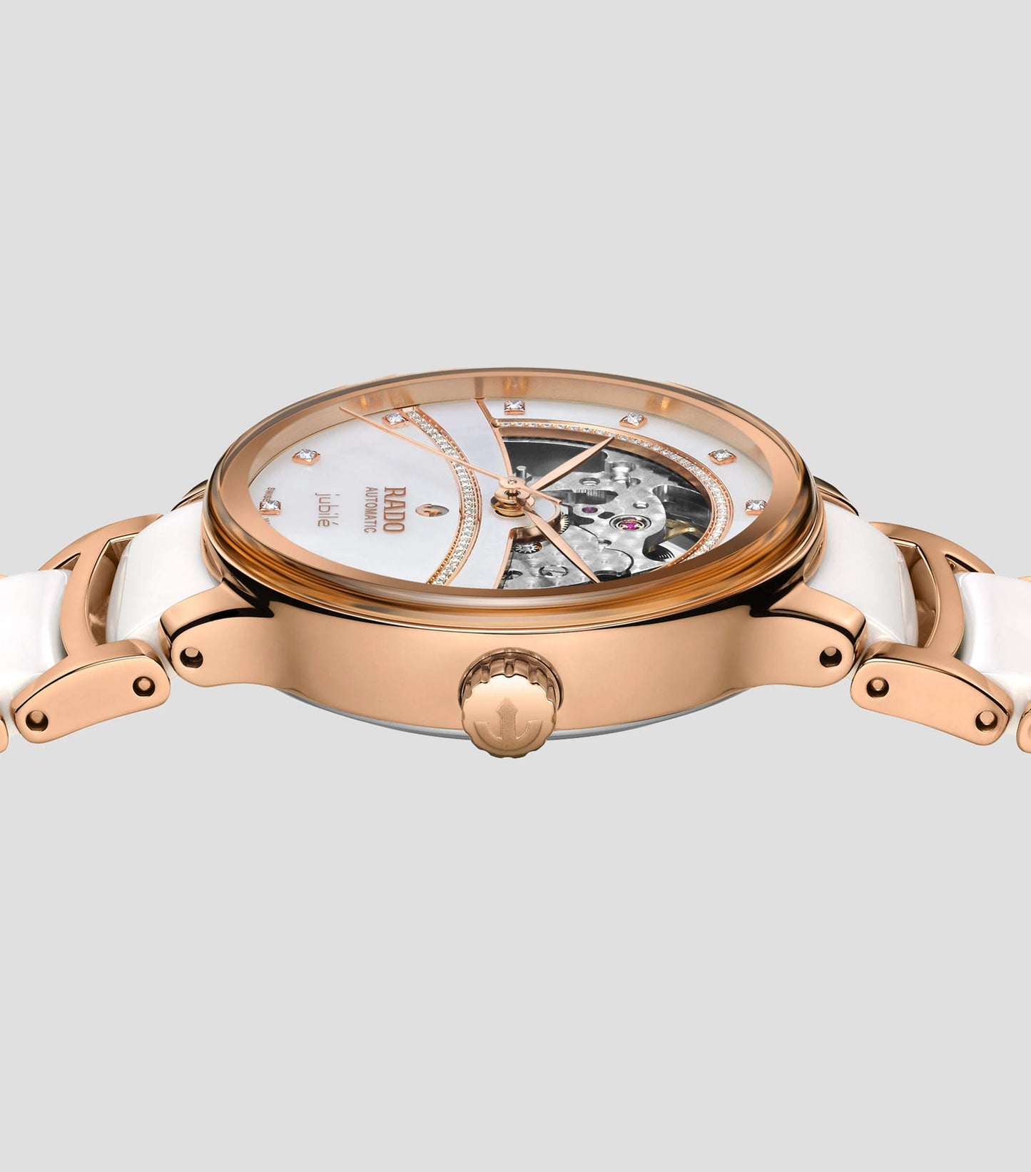 RADO Centrix Automatic Diamonds Open Heart Women Watch R30029922