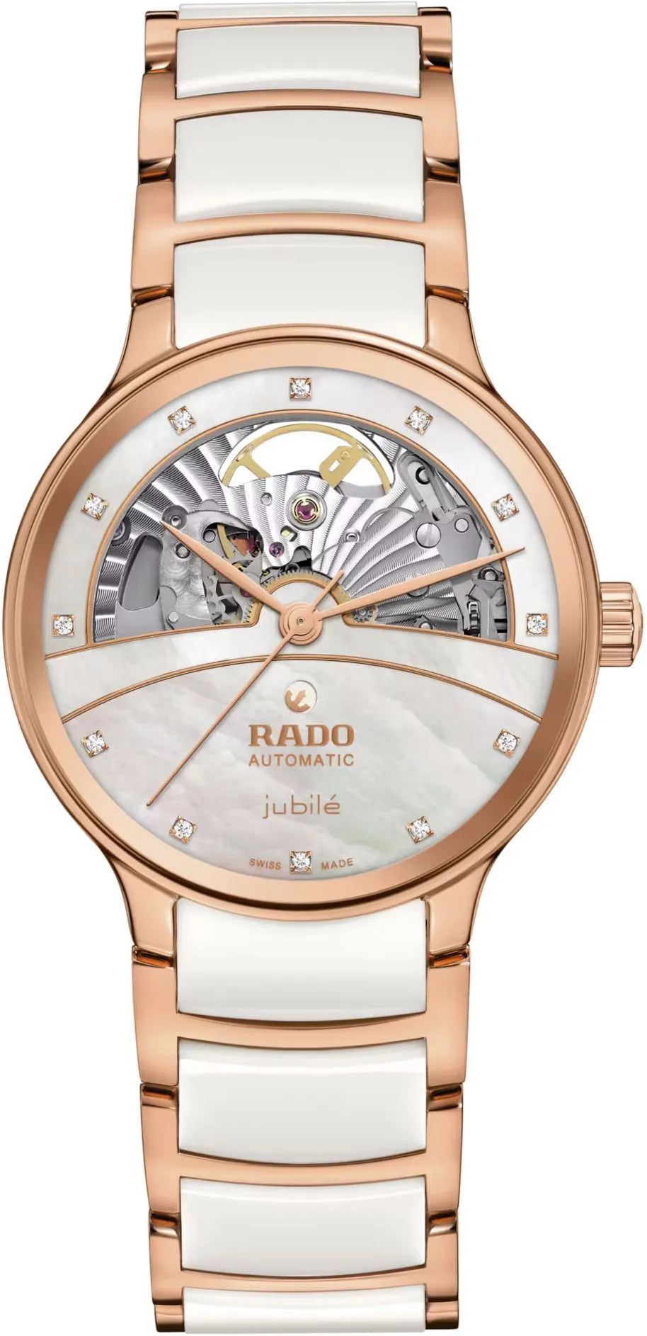 RADO Centrix Automatic Diamonds Open Heart Women Watch R30029922