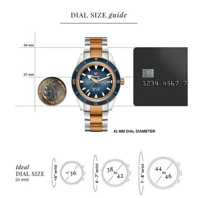 RADO Captain Cook Automatic Men Analog Stainless Steel Watch R32137203