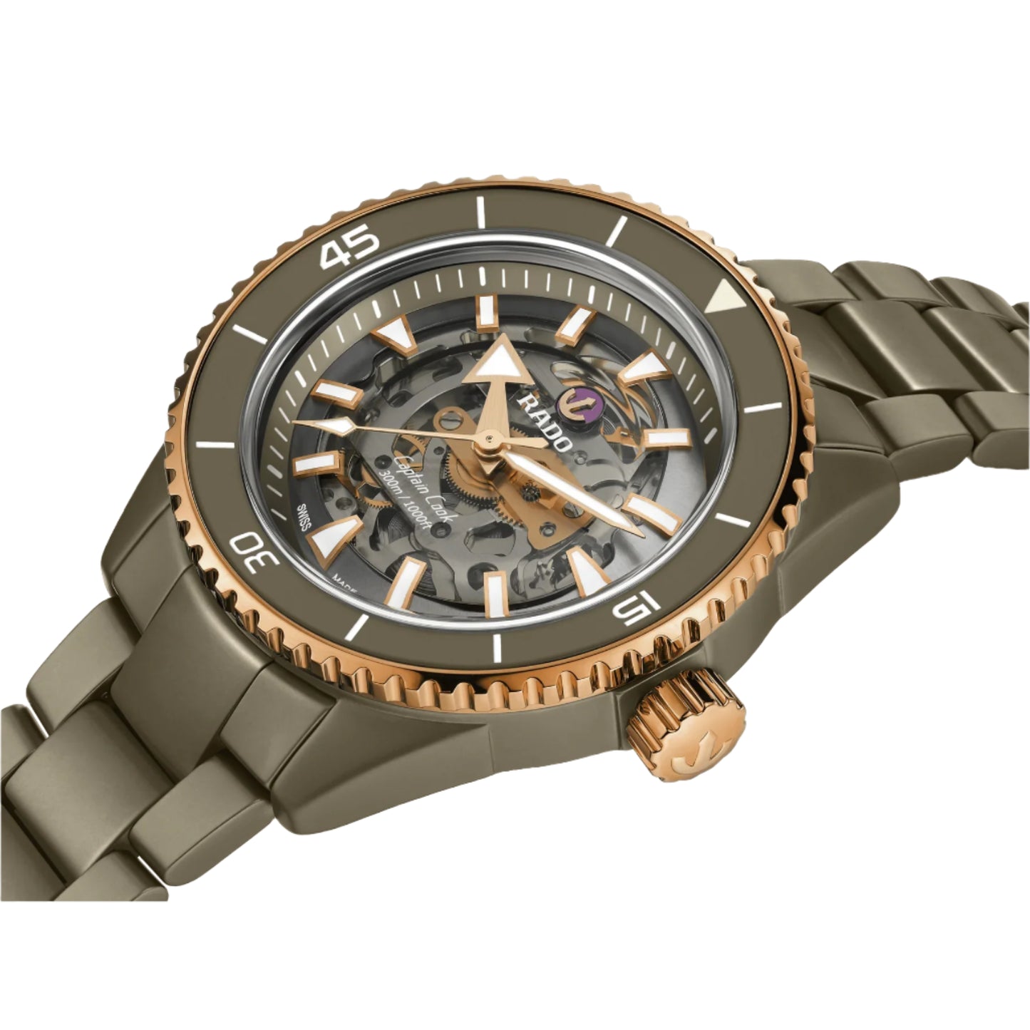 RADO Captain Cook High-Tech Ceramic Skeleton Automatic Men Watch R32150162