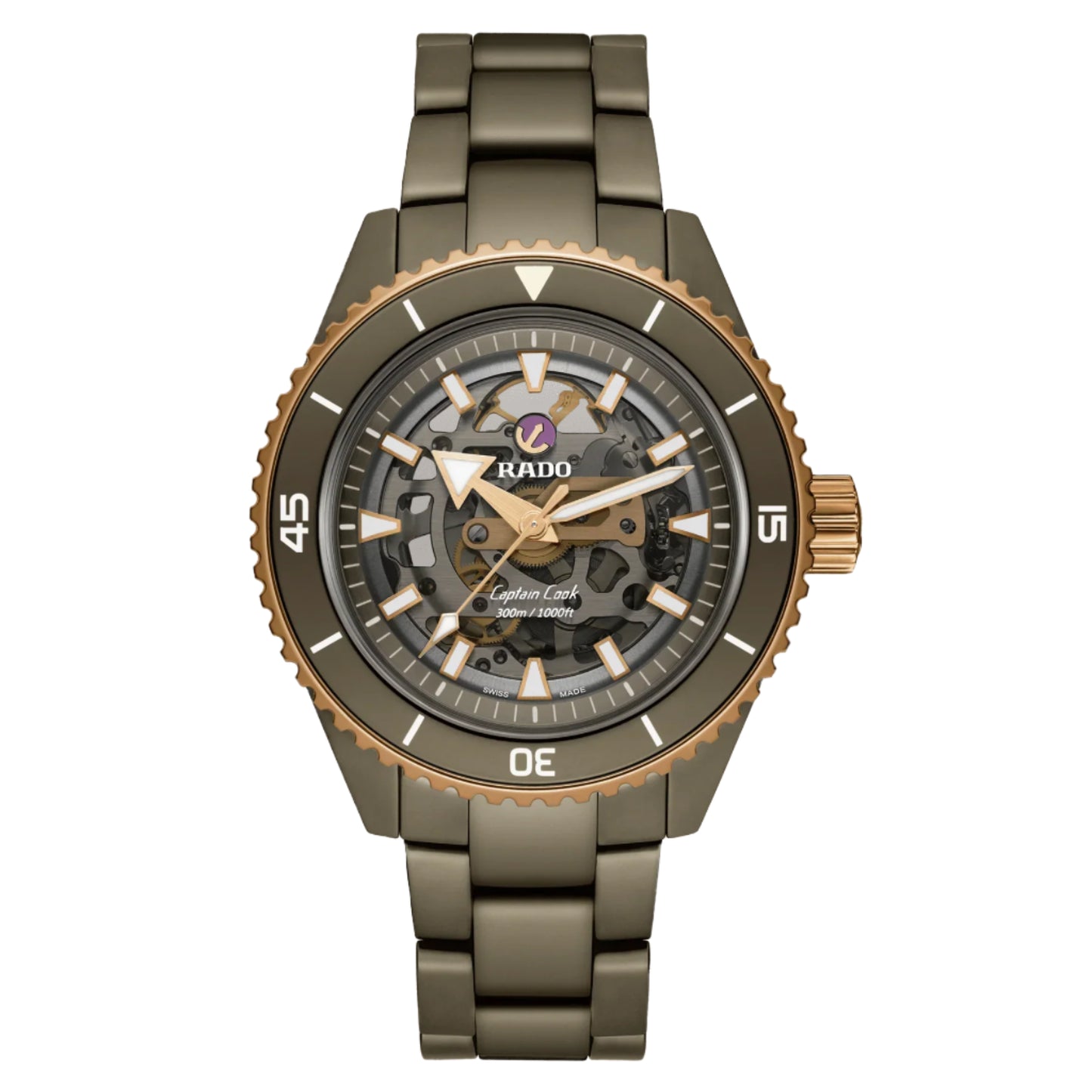 RADO Captain Cook High-Tech Ceramic Skeleton Automatic Men Watch R32150162
