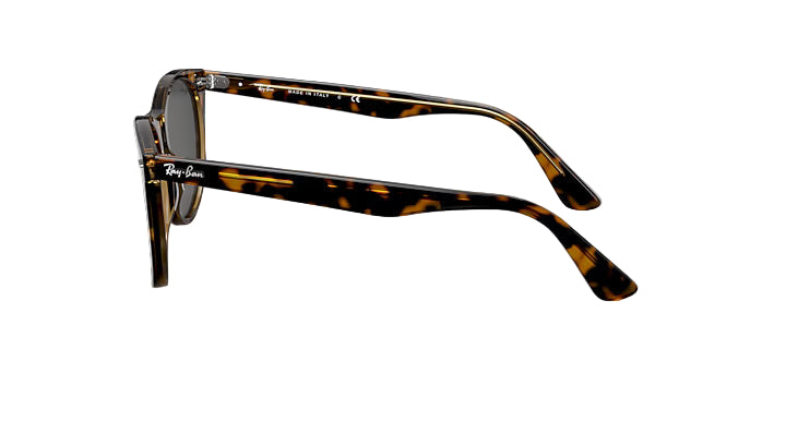 Ray-Ban RB2185 1292B1 Wayfarer II Classic Unisex Sunglasses – Dark Grey Round Frame, 52mm
