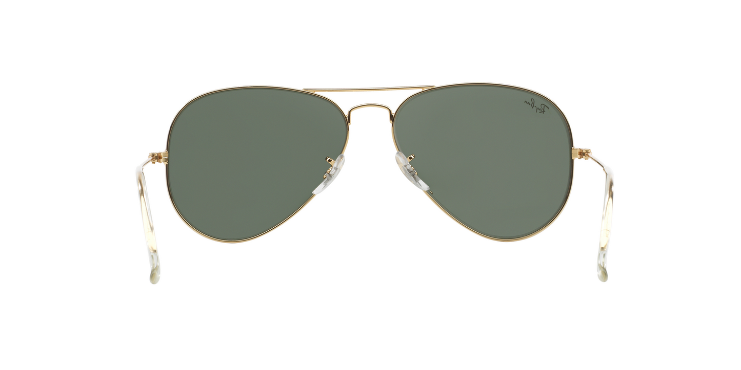 Ray-Ban Aviator Classic Sunglasses RB3025I L0205 58 – Timeless Gold Frame with G-15 Green Lenses