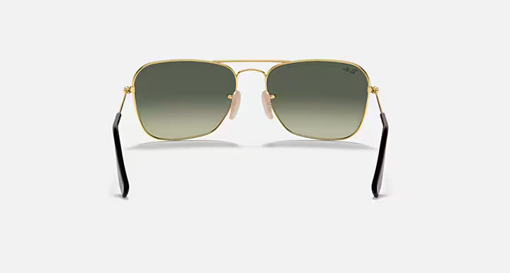 Ray-Ban RB3136 181/71 58 Polished Arista Gold Caravan Sunglasses – Classic Metal Frame